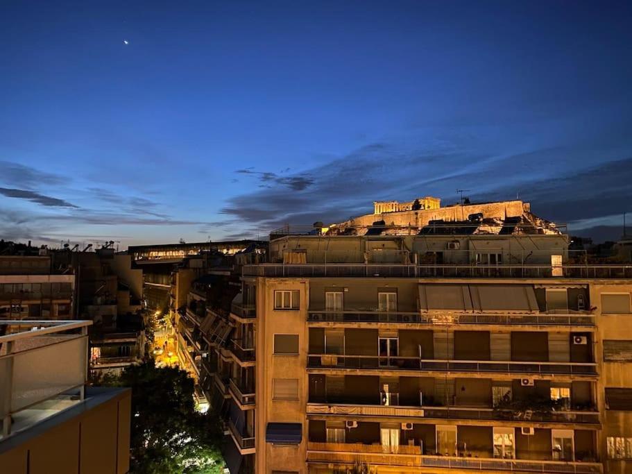 Lovely Apt W/Heated Jacuzzi &Full Acropolis View Athen Exterior foto